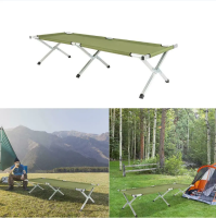 Folding Camping Cot with Carrying Bags Outdoor Travel Hiking Sleeping Chair Bed