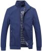 Men's Lightweight Casual Jackets Full-Zip Windbreakers Fashion Jackets Outerwear - BLUE-3XL