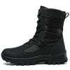 Waterproof Military Men Tactical Boots Camouflage Disguise Outdoor Hunting Boots for Men Mid-calf Trekking Shoes Size 39-45 - black - 44