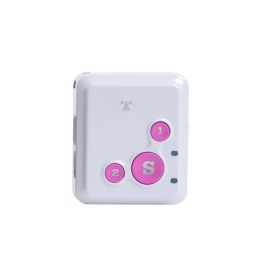 V18 Mini Kids GPS Tracker Personal Child GPS Locator RF-V16 / RF-V18 Real Time Tracking 7 Days Standby SOS Voice Free APP Tracking  - pink