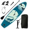 Inflatable Paddle Board, Stand Up Paddle Boards for Adults, Sup Board for Fishing, Wide Stance for All Levels, Inflatable Standup Paddleboard - Q-MOON