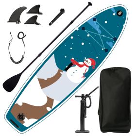 Inflatable Paddle Board, Stand Up Paddle Boards for Adults, Sup Board for Fishing, Wide Stance for All Levels, Inflatable Standup Paddleboard - Q-SNOW