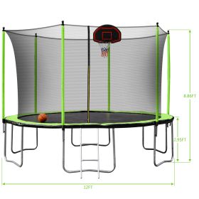 12ft green trampoline 2023 - as Pic