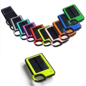 Clip-on Tag Along Solar Charger For Your Smartphone - Green