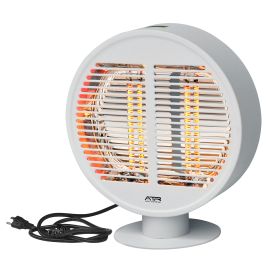 Electric Patio Heater,Outdoor Infrared Tabletop Heater,Portable Freestanding,IP54 Waterproof,1000W - White