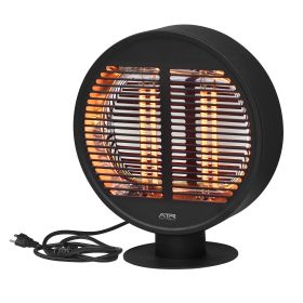 Electric Patio Heater,Outdoor Infrared Tabletop Heater,Portable Freestanding,IP54 Waterproof,1000W - Black