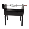 Charcoal Portable Rotisserie BBQ Grill - Black