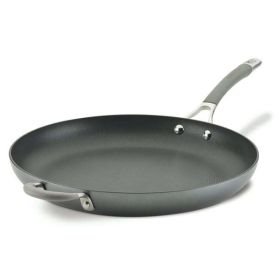 Introducing the 14 Inch Elementum Nonstick Frying Pan/Skillet with Helper Handle in Oyster Gray. - 14''