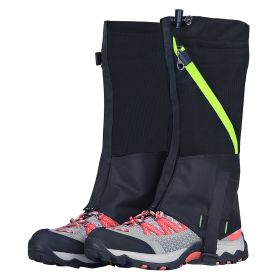 Leg Gaiters Waterproof Snow Boot Gaiters Snow Legging Shoe Gaiters Leg Cover for Walking Hunting Mountain Climbing Snowshoeing - Black_Adult