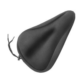 Anti-Slip Comfortable Bicycle Padded Saddle Cover Bike Seat Cover  - Black - Cycling Accessories