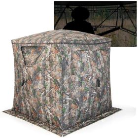 Outdoor Hunting Blind Portable Pop-Up Ground Tent - Camouflage A - Ground Tent