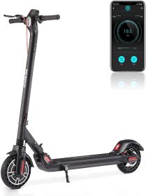 Bosonshop Electric Scooter for Adults Commuting Electric Kick Scooter Foldable Commuter Scooter LED Display Headlight 350W Motor /18.5 MPH 3 Level Adj