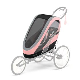 CYBEX ZENO Multisport Hands-Free Running Trailer Seat Pack in Silver Pink - Default Title