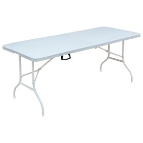 Multi-purpose outdoor folding 6ft casual picnic table game party table - as Pic