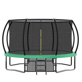 12FT Trampoline with Balance Bar & Basketball Hoop&Ball, 1.5MM Thickened Recreational Trampoline for Adults & Kids, ASTM Approved Reinforced Type Outd