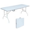 Multi-purpose outdoor folding 6ft casual picnic table game party table - as Pic