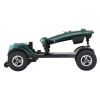 MAX PLUS EMERALD 4 Wheels Outdoor Compact Mobility Scooter with 2pcs*20AH Lead acid Battery, 16 Miles, Cup Holders & USB charger Port - as Pic