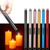 1pc Portable Windproof Lighter; 360 Degree Rotatable Ignition Stick For Outdoor Camping Picnic BBQ Accessories - T11-Black