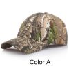 1pc Men's Adjustable Cap; Camo Baseball Hunting Fishing Twill Fitted Cap For Super Foot Bowl Sunday Party - Color D