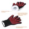 BBQ Gloves 1472¬∞F Heat Resistant Grill Gloves Anti-slip Carbon Fiber BBQ Gloves - Black