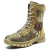 Waterproof Military Men Tactical Boots Camouflage Disguise Outdoor Hunting Boots for Men Mid-calf Trekking Shoes Size 39-45 - khaki - 41