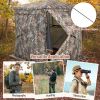 Outdoor Hunting Blind Portable Pop-Up Ground Tent - Camouflage A - Ground Tent