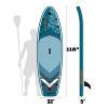 Inflatable Paddle Board, Stand Up Paddle Boards for Adults, Sup Board for Fishing, Wide Stance for All Levels, Inflatable Standup Paddleboard - Q-WIND