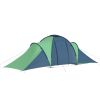 Camping Tent 6 Persons Blue and Green - Blue