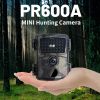 1080 HD Mini Outdoor Hunting Camera With Night Mode For Wildlife Tracking And Home Security - Camouflage