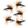 Insects Flies Fishing Lures; Topwater Dry Flies Bait Trout Artificial Crank Hook; Fishing Tackle - 5pcs