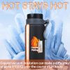 25oz Copper Plating Vaccum Thermo Water Bottles With Wide Mouth For Indoor And Outdoor Use - White