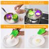 4 Pack Egg Poachers Silicone Egg Poaching Cups Non-Stick Poached Egg Maker for Microwave Stovetop Egg Cooking - 4Pcs/Set