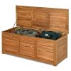 47 Gallon Deck Storage Bench Box Organization Tools - nature