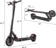 Bosonshop Electric Scooter for Adults Commuting Electric Kick Scooter Foldable Commuter Scooter LED Display Headlight 350W Motor /18.5 MPH 3 Level Adj