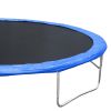 14FT Trampoline for Adults & Kids with Basketball Hoop, Outdoor Trampolines w/Ladder and Safety Enclosure Net for Kids and Adults - as Pic