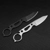 Outdoor Wilderness Survival Small Straight Knife Hunting Knife Pocket Knife - As pic show - Style D