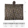 Kylebooker 3D Maple Leafy Hunting Camouflage Poncho Ghillie Suit Sniper Clothing Camo Cape Cloak - M/L