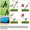 Tent Stakes Camping Hammer Tent Pegs Set Camping Accessories Kit with 9.84FT Reflective Ropes for Camping Hiking Canopy - Tent Accessory Kit