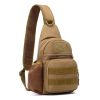 Military Tactical Shoulder Bag; Trekking Chest Sling Bag; Nylon Backpack For Hiking Outdoor Hunting Camping Fishing - CP - Nylon