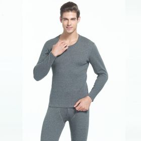 Cotton warm underwear (Option: Dark Grey-XXL)