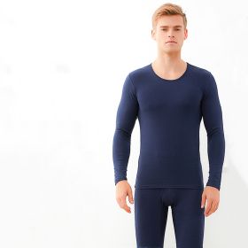 Base thin cotton sweater (Option: Navy-XL)