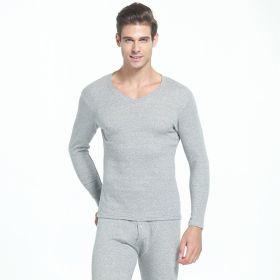 Cotton warm underwear (Option: Light Grey-L)