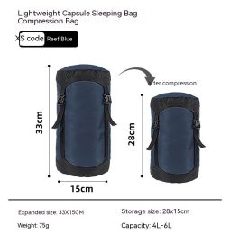 Down Compression Outdoor Storage Bag (Option: Reef Blue XS Code)