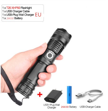 USB Charging Zoom P50 Flashlight USB Charging Zoom P50 Flashlight