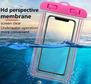 Waterproof Phone Pouch, Universal Waterproof Phone case (Color: Pink)